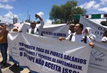 Auxiliares e Técnicos em Enfermagem de Pernambuco, prometem nova interdição na Agamenon Magalhães, devido a falta de negociação do Governo Estadual