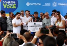 Paulo Câmara inaugura sistema de abastecimento de água em Paudalho e Vitória de Santo Antão