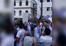 Técnicos de enfermagem do IMIP, protestam contra atraso de salário. Nesta quarta-feira(12), categoria vai realizar um grande ato, em frente ao Hospital da Restauração, no Recife