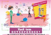 Pesquisadora Rúbia Rayanne Souto Braz, recruta pacientes voluntárias com osteoporose, para avaliação e sessões de Fisioterapia na UFPE
