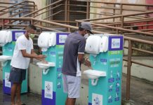 Prefeitura do Cabo instala lavatórios para evitar a propagação do coronavírus