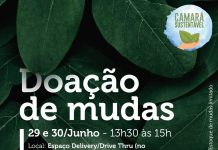 Camará Shopping doa mudas aos clientes, em comemoração ao mês do Meio Ambiente