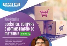 FIEPE e IEL realizarão online, programa de logística, compras e administração de materiais