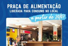 Operações de alimentação do Camará Shopping reabrem nesta segunda-feira(20)