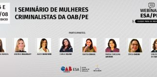 ESA-PE realiza o I Seminário de Mulheres Criminalistas da OAB-PE