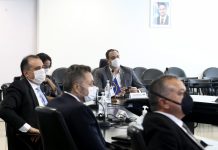 Governador de PE, Paulo Câmara, coordena reunião sobre reforma tributária, com o presidente da Câmara dos Deputados,Rodrigo Maia