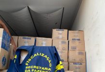 Sefaz-PE apreende carga avaliada em quase meio milhão de reais