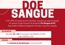HC vai realizar campanha de doação de sangue, na quinta(12) e sexta-feira(13)