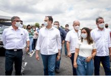 Governador de Pernambuco, Paulo Câmara, entrega obra de implantação e pavimentação da VPE-119, em Bezerros