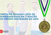 CREF12/PE divulga lista de homenageados na 1ª Edição do Prêmio Destaques do Ano