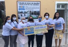 Hospital de Câncer de Pernambuco recebe cheque de R$ 1 milhão da campanha Troco Solidário, da rede de supermercados Arco-Mix e dos atacarejos ArcoVita