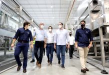 Governador Paulo Câmara vistoria ampliação de mais uma grande indústria em Pernambuco, a Ambev, no município de Itapissuma