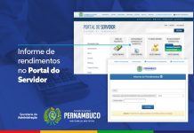 Governo de Pernambuco disponibiliza informe de rendimentos no portal do servidor