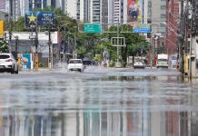 Recife registra mais de 30% das chuvas para maio em apenas 12h