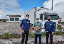 Sefaz-PE apreende carga com 17 toneladas de queijo mussarela, em Arcoverde