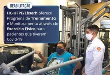HC oferece Programa de Treinamento e Monitoramento através do Exercício Físico, para pacientes que tiveram Covid-19