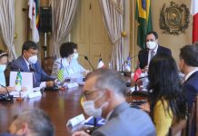 Governador de Pernambuco, Paulo Câmara, recebe governadores do Nordeste e embaixadora da França, para reafirmar acordo de cooperação
