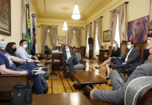 Governador de Pernambuco, Paulo Câmara, anunciou na manhã desta 2ª feira (09), o novo Centro de Distribuição da empresa MadeiraMadeira, no município do Cabo