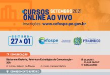 Cefospe oferece nove cursos na plataforma on-line ao vivo