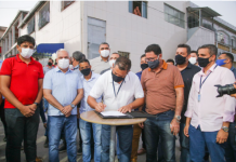 CABO: Prefeito Keko do Armazém assina ordem de serviço, para calçamento e drenagem de ruas de Ponte dos Carvalhos