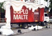 Brahma instala caminhão de espuma em Boa Viagem