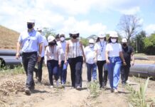 Luciana Santos vistoria obras na Região Metropolitana do Recife
