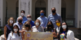 Arco-Mix entrega ao IMIP cheque simbólico de R$ 167 mil, da campanha Pão Solidário