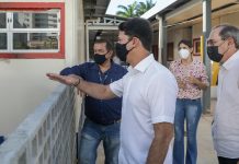 JABOATÃO: Prefeito Anderson Ferreira acompanha obras de construção de nova creche em Barra de Jangada