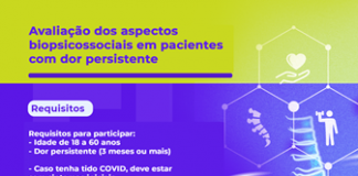 Estudantes de Fisioterapia da UFPE procuram voluntários, para pesquisa de avaliação dos aspectos biopsicossociais em pacientes com dor persistente