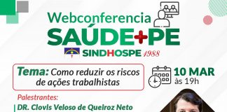 Sindhospe promove webconferência para discutir redução de riscos de ações trabalhistas