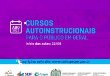 Cefospe oferece 1 mil vagas em cursos autoinstrucionais no mês de agosto