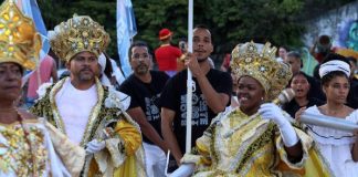 Cortejo nas ruas de Jaboatão Centro, marca abertura do Projeto Aldeia Yapoatan