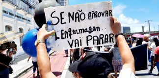 Satenpe repudia suspensão do piso da enfermagem e programa atos públicos em Pernambuco