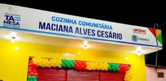 Governo de Pernambuco inaugura mais uma cozinha comunitária, financiada com recursos estaduais