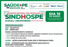 Sindhospe promove 1º Encontro Regional das Delegacias em Arcoverde/PE