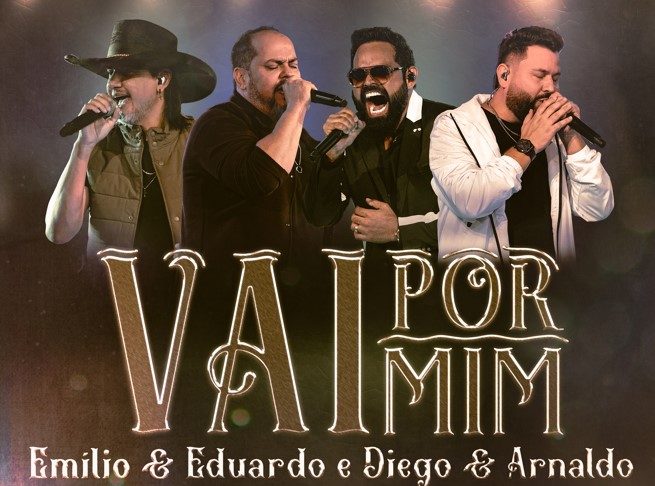 Emílio e Eduardo lançam música inédita com Diego e Arnaldo