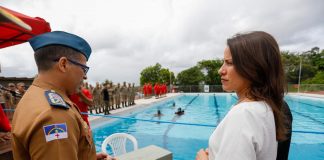 Governadora Raquel Lyra inaugura primeiro complexo aquático do Corpo de Bombeiros de Pernambuco