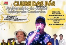 Clube das Pás celebra o aniversário do cantor Castanho nesta sexta (20), com várias atrações