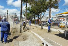 Prefeitura do Jaboatão realiza mutirão de infraestrutura com 300 trabalhadores, em Cajueiro Seco
