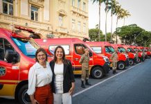 Governadora Raquel Lyra entrega novas viaturas auto resgate, para reforçar operações do Corpo de Bombeiros