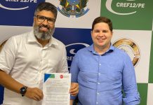 Vereador Rinaldo Júnior (PSB) é o primeiro pré-candidato de Pernambuco, a assinar Carta-Compromisso com os Profissionais de Educação Física