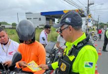 Prefeitura do Jaboatão realiza blitz educativa em alusão ao Maio Amarelo
