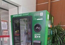 Shopping Guararapes recebe máquina do Projeto Vale Luz, que concede desconto na conta de energia por meio da reciclagem