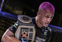 Pernambucano Gustavo Negromonte, do EDS Squad, luta no Jungle Fight em São Paulo