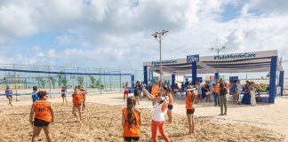 Com presença de bicampeã olímpica, Avon entrega oito quadras de vôlei requalificadas na Praia do Quartel, em Olinda