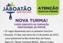 Prefeitura do Jaboatão inscreve para curso de pintor profissional