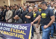 SINPOL-PE realiza mobilização na ALEPE, em defesa da paridade e integralidade dos Policiais Civis