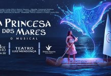 Musical infantil “A Princesa dos Mares”, estreia nesta quarta-feira (23), no Teatro Luiz Mendonça, com espetáculo para toda a família