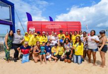 Prefeitura do Jaboatão recebe mais um banco vermelho, alusivo ao combate à violência contra a mulher