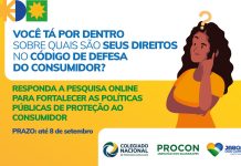 Procon Jaboatão participa de pesquisa nacional, em comemoração aos 35 anos do Código de Defesa do Consumidor